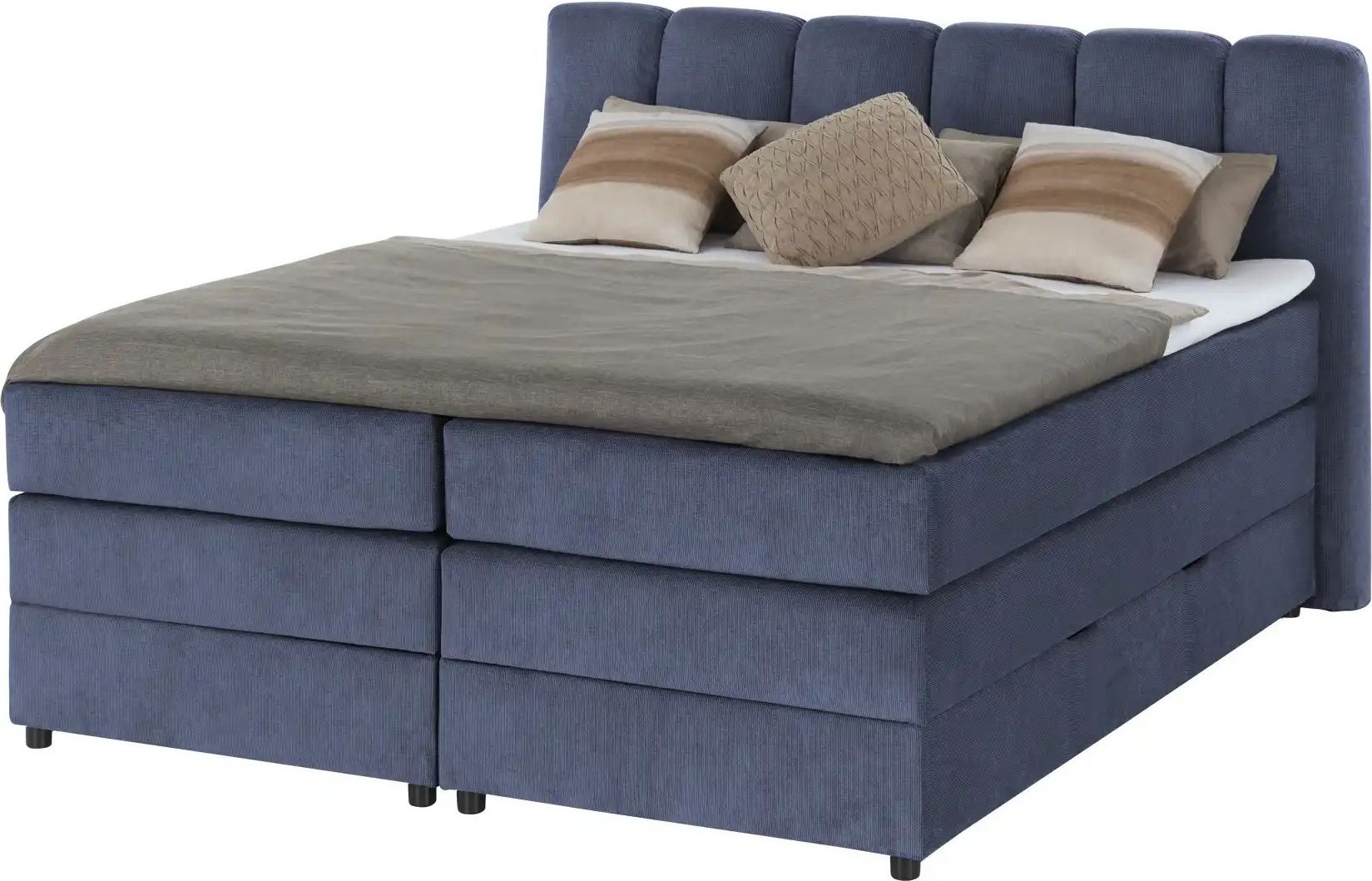 Boxspringbett mit Bettkasten Claire ¦ blau ¦ Maße (cm): B: 176 H: 115 Betten > Boxspringbetten - Höffner
