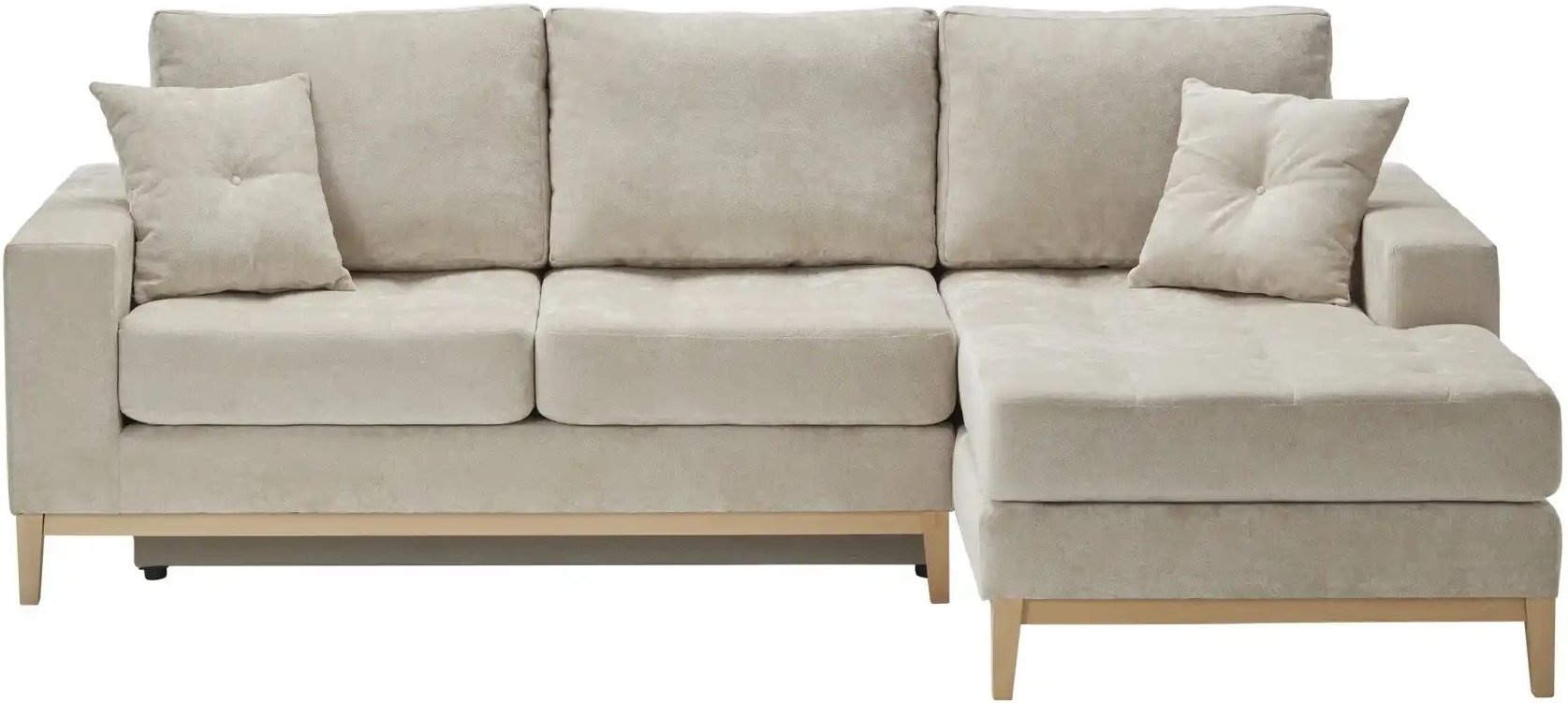 smart Ecksofa Vivien ¦ beige ¦ Maße (cm): H: 90 Polstermöbel > Sofas > 3-Sitzer - Höffner
