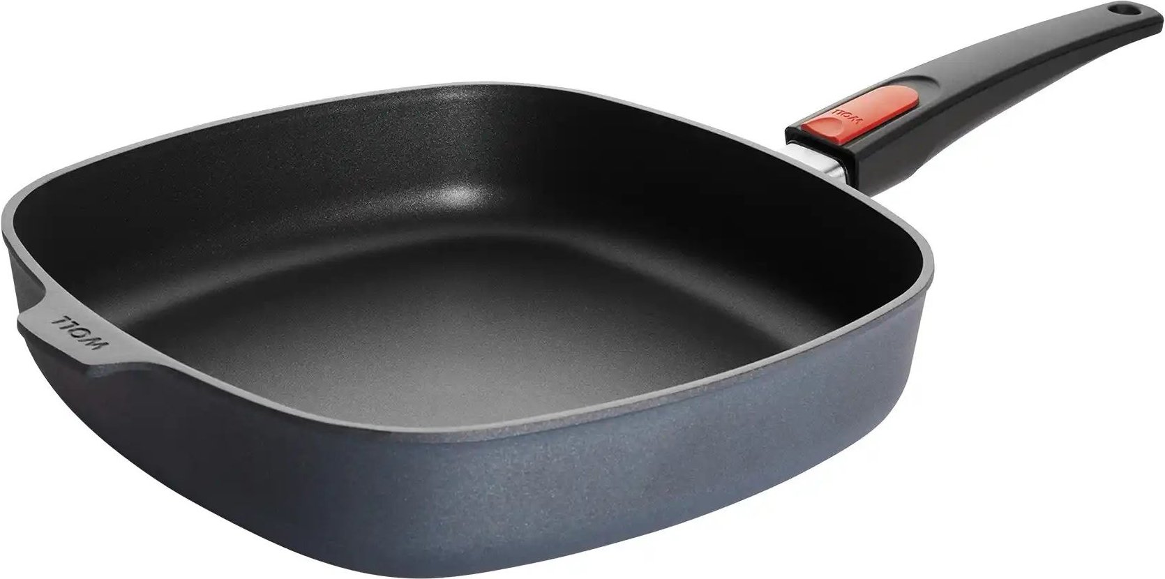 WOLL Gusspfanne viereckig Diamond Lite ¦ schwarz ¦ Aluminium-Guss ¦ Maße (cm): B: 28 H: 6 Töpfe & Pfannen & Zubehör > Pf...