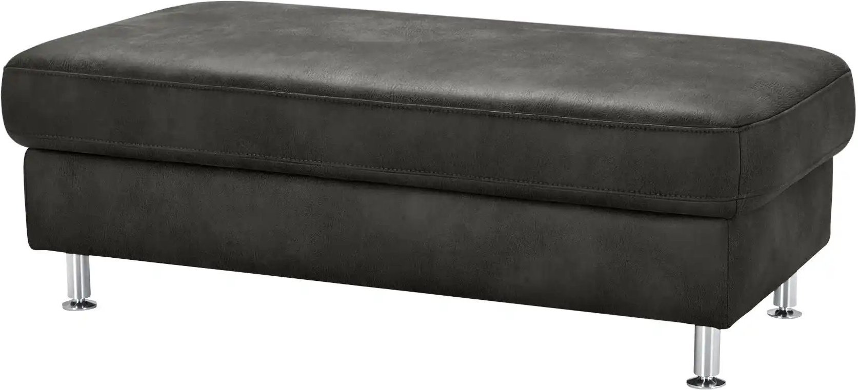 Mein Sofa bold XXL Hocker Veit ¦ grau ¦ Maße (cm): B: 130 H: 46 T: 65.0 Polstermöbel > Hocker - Höffner