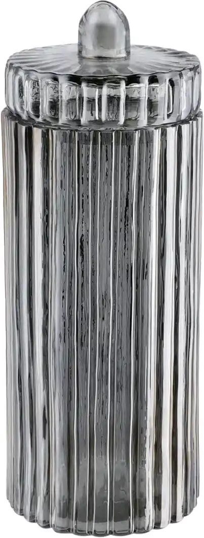 Deko Glasdose ¦ grau ¦ Glas ¦ Maße (cm): H: 25,5 Ø: 10 Accessoires > Dekoartikel - Höffner