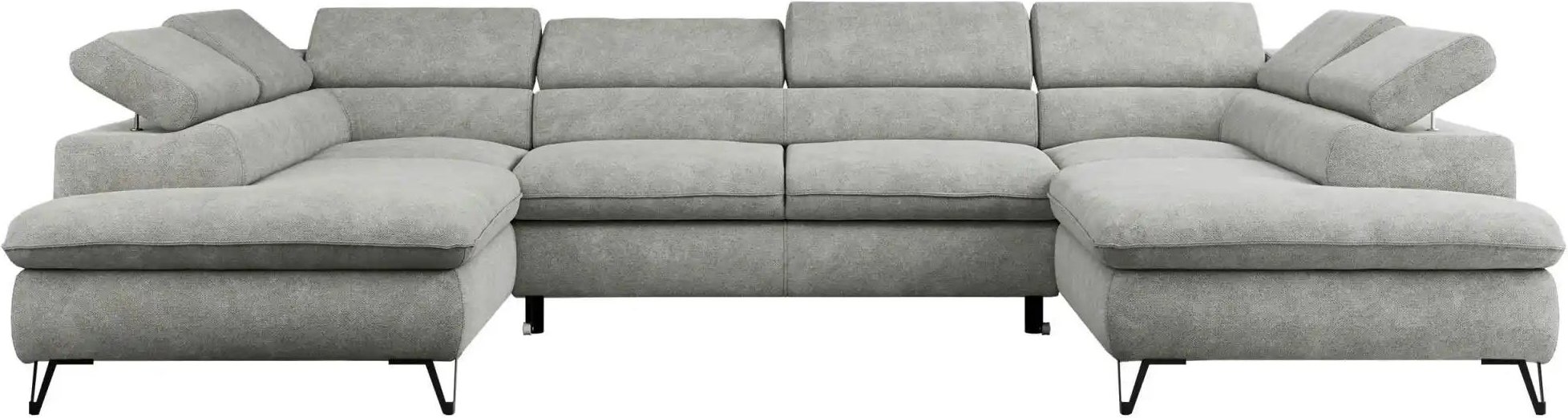 Wohnlandschaft Peter ¦ grau ¦ Maße (cm): B: 346 H: 76 Polstermöbel > Sofas > Wohnlandschaften - Höffner