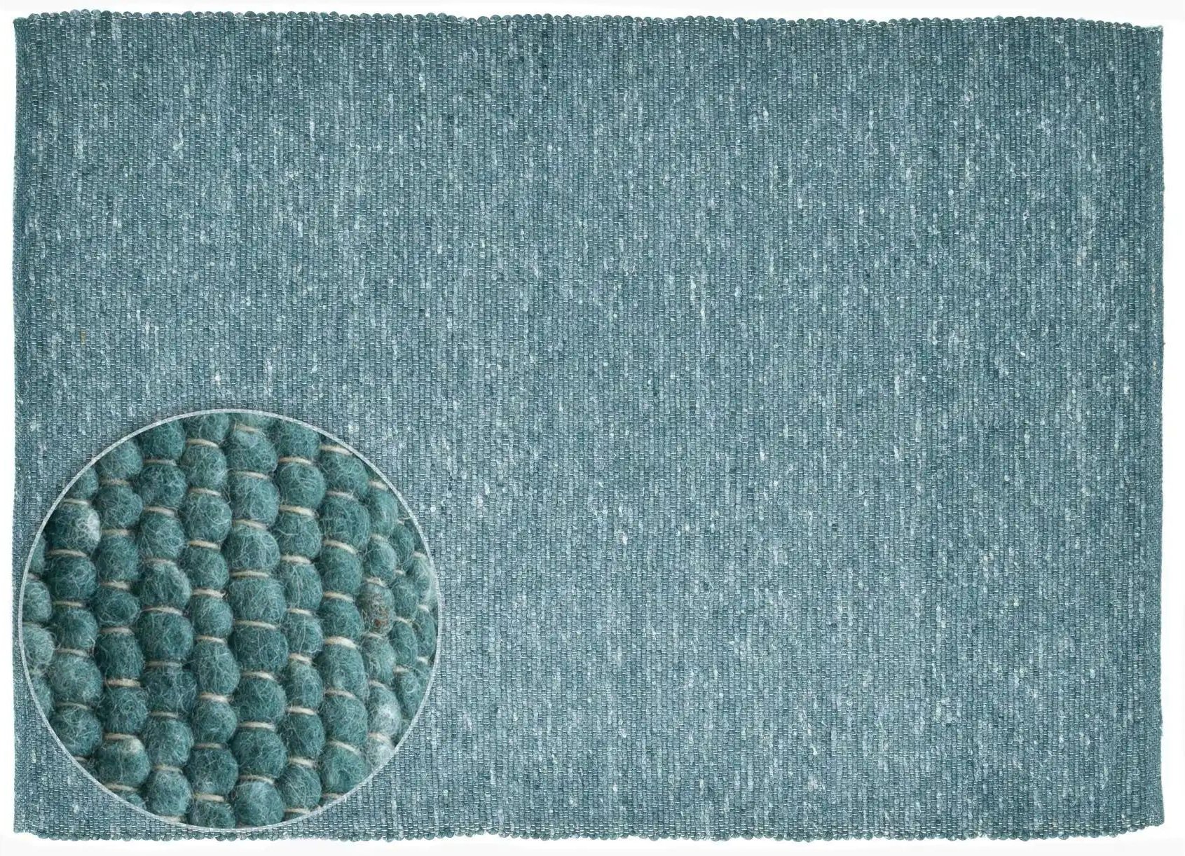 Thumbnail - THEKO Handwebteppich Alpen ¦ grün ¦ Wolle ¦ Maße (cm): B: 40 H: 1,2 Teppiche > Wohnteppiche - Höffner