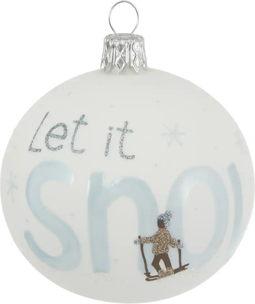 Weihnachtsbaumkugel   ¦ weiß ¦ Glas,Aluminium Ø: 7 Weihnachten - Höffner