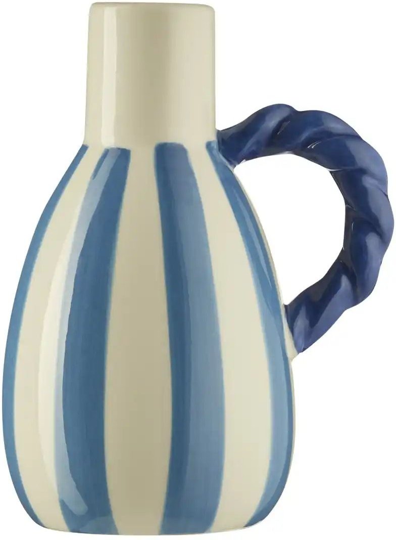 HOME STORY Vase   ¦ blau ¦ Steingut ¦ Maße (cm): B: 9 H: 16,5 Accessoires > Vasen - Höffner