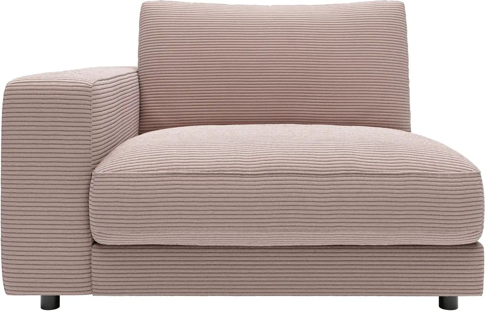 Thumbnail - Jette Home Element Einsitzer Armlehne links in Cord Sila ¦ rosa/pink ¦ Maße (cm): B: 125 H: 85 T: 127.0 Polstermöbel > S...
