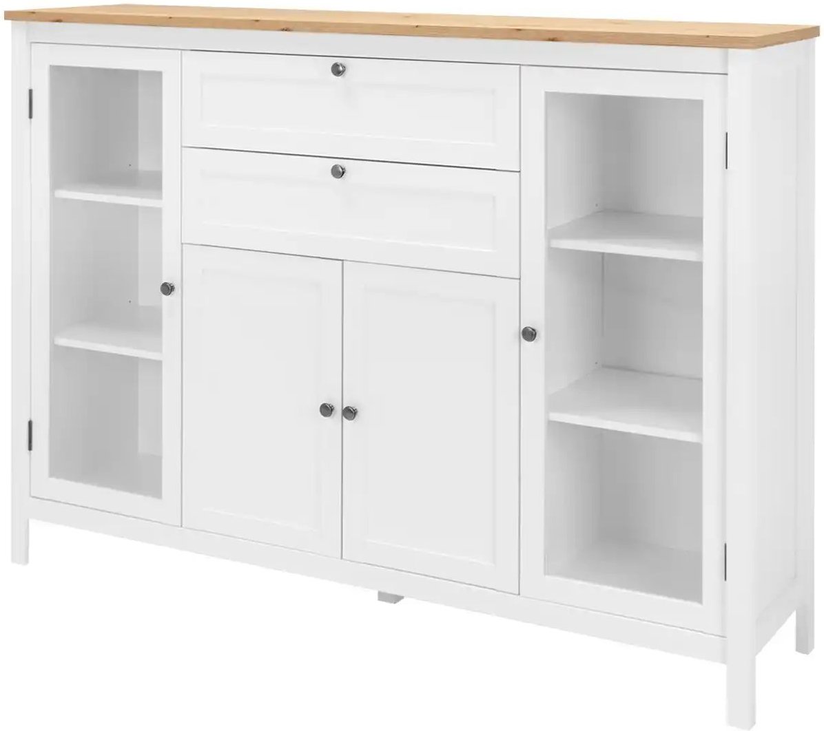 Highboard  Mazzano ¦ weiß ¦ Maße (cm): B: 160 H: 120 T: 40.0 Kommoden & Sideboards > Highboards - Höffner