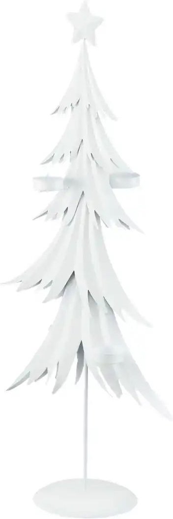 HOME STORY Teelichthalter Tannenbaum ¦ weiß ¦ Metall ¦ Maße (cm): B: 29 H: 72 T: 15.0 Weihnachten - Höffner