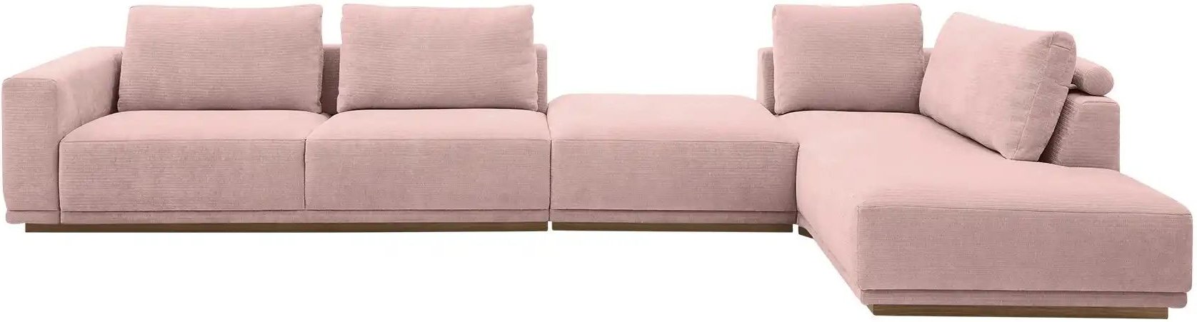 Musterring Ecksofa JustB! PM200 ¦ rosa/pink ¦ Maße (cm): B: 395 H: 60 T: 202.0 Polstermöbel > Sofas > Ecksofas - Höffne...