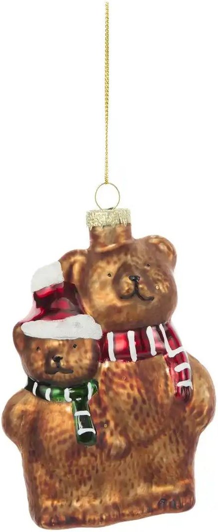 Thumbnail - HOME STORY Weihnachtsbaumschmuck Bär ¦ braun ¦ Glas ¦ Maße (cm): B: 7,7 H: 11 T: 4.5 Weihnachten - Höffner