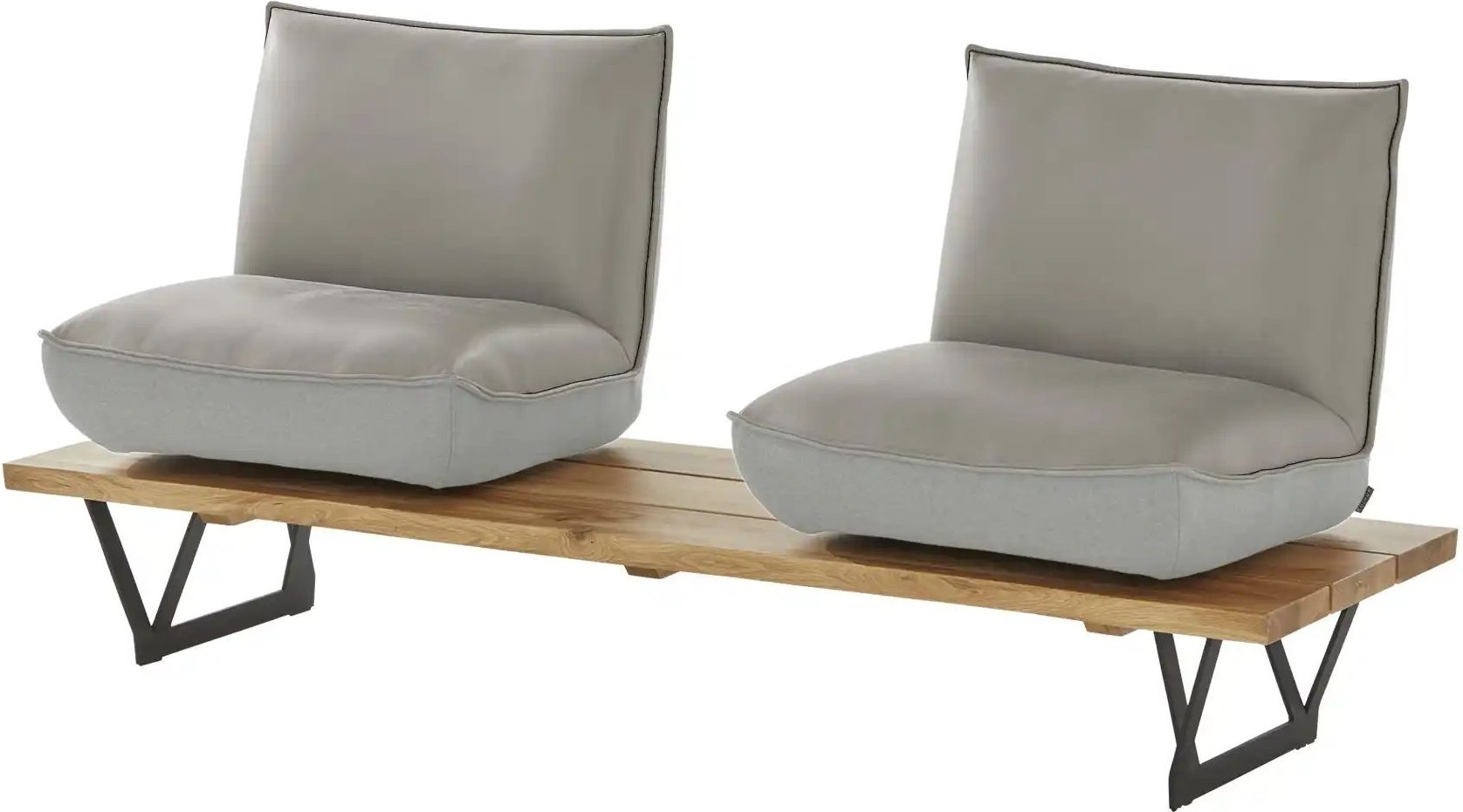 KOINOR Kufenbank Schwof ¦ grau ¦ Maße (cm): B: 190 H: 88 T: 70.0 Bänke > Einzelbänke - Höffner