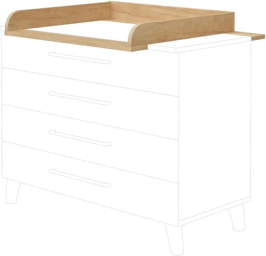 PAIDI Wickelaufsatz Oscar ¦ holzfarben ¦ Maße (cm): B: 123,5 H: 12,5 T: 78.7 Baby > Babymöbel > Wickelaufsätze - Höffne...