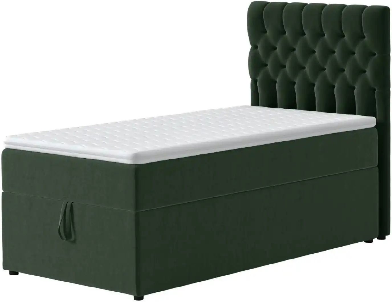 Boxbett mit Bettkasten Belek ¦ grün ¦ Maße (cm): B: 90 H: 125 Betten > Komfortbetten - Höffner