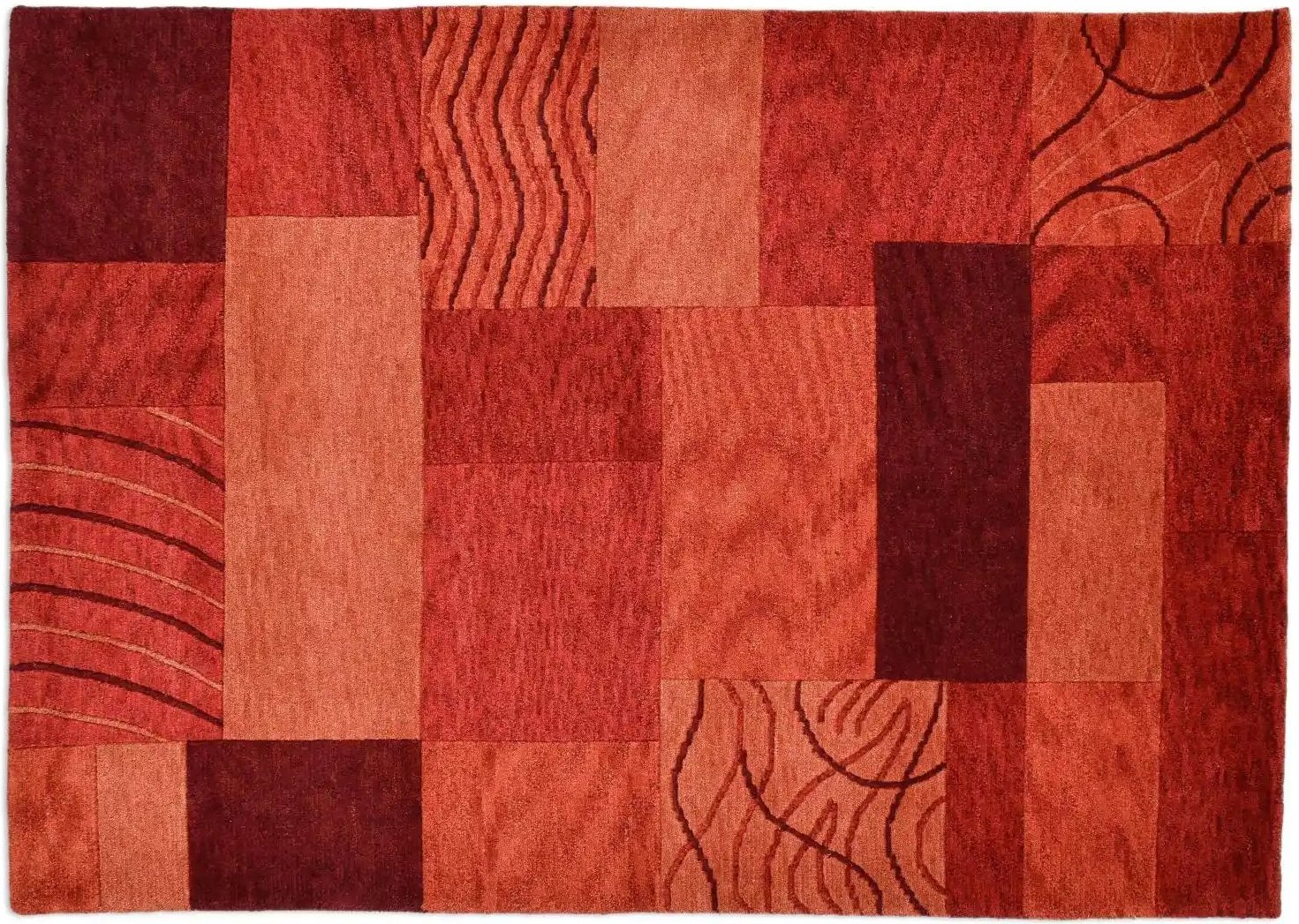 Thumbnail - THEKO Wollteppich Domas ¦ rot ¦ Wolle ¦ Maße (cm): B: 190 H: 1,2 Teppiche > Wohnteppiche - Höffner