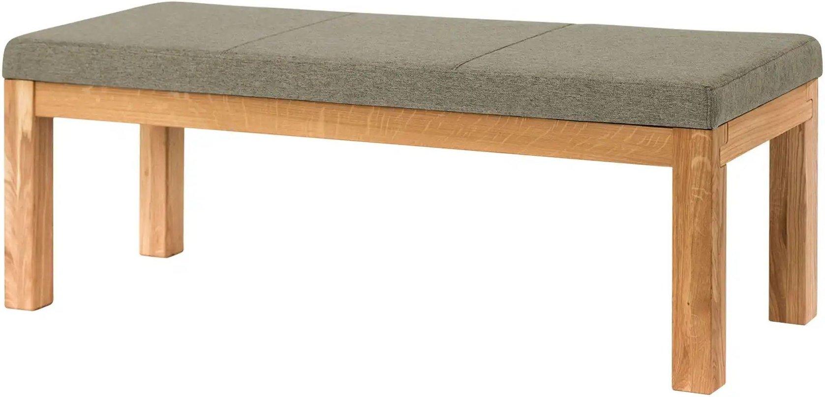 Woodford Polster-Sitzbank massiv Melia ¦ beige ¦ Maße (cm): B: 130 H: 49 T: 50.0 Bänke > Einzelbänke - Höffner