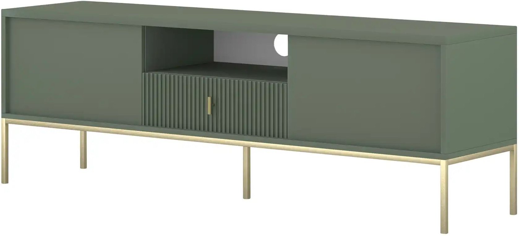 Thumbnail - TV-Lowboard Maglione ¦ grün ¦ Maße (cm): B: 154 H: 52 T: 39.0 Kommoden & Sideboards > Lowboards - Höffner