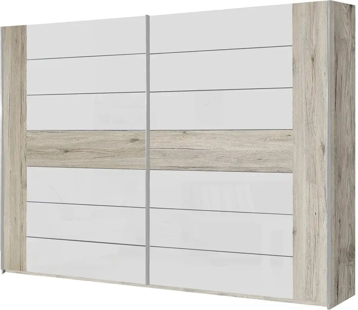 Schwebetürenschrank Wakefield ¦ weiß ¦ Maße (cm): B: 281 H: 215 T: 62.0 Schränke > Kleiderschränke > Schwebetürenschrän...