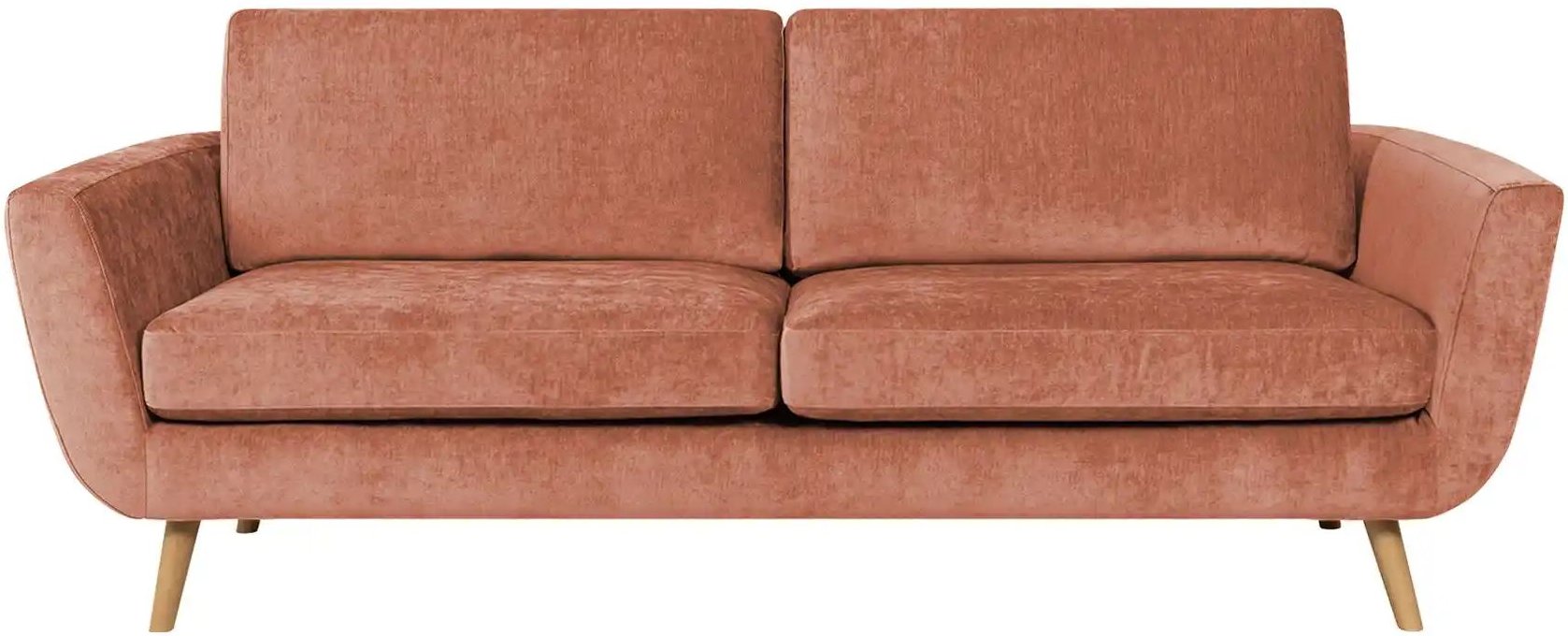 SOHO Sofa Smilla ¦ orange ¦ Maße (cm): B: 217 H: 85 T: 93.0 Polstermöbel > Sofas > 3-Sitzer - Höffner