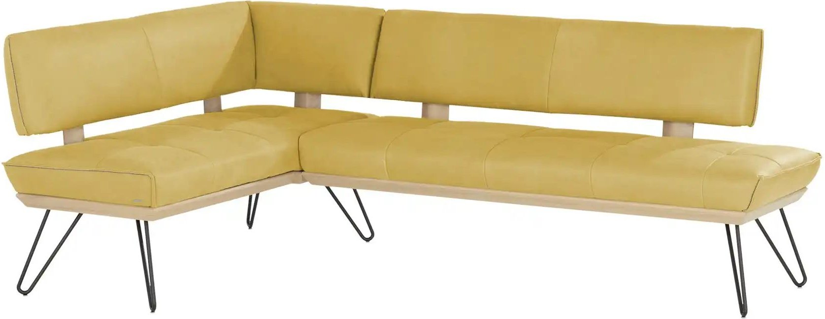 KOINOR Eckbank Leder Dining System 4 ¦ gelb ¦ Maße (cm): B: 237 H: 88 T: 152.0 Bänke > Eckbänke - Höffner