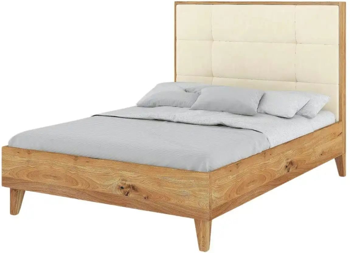 Massivholzbett Eiche Frida ¦ holzfarben ¦ Maße (cm): B: 146 H: 130 Betten > Bettgestelle - Höffner