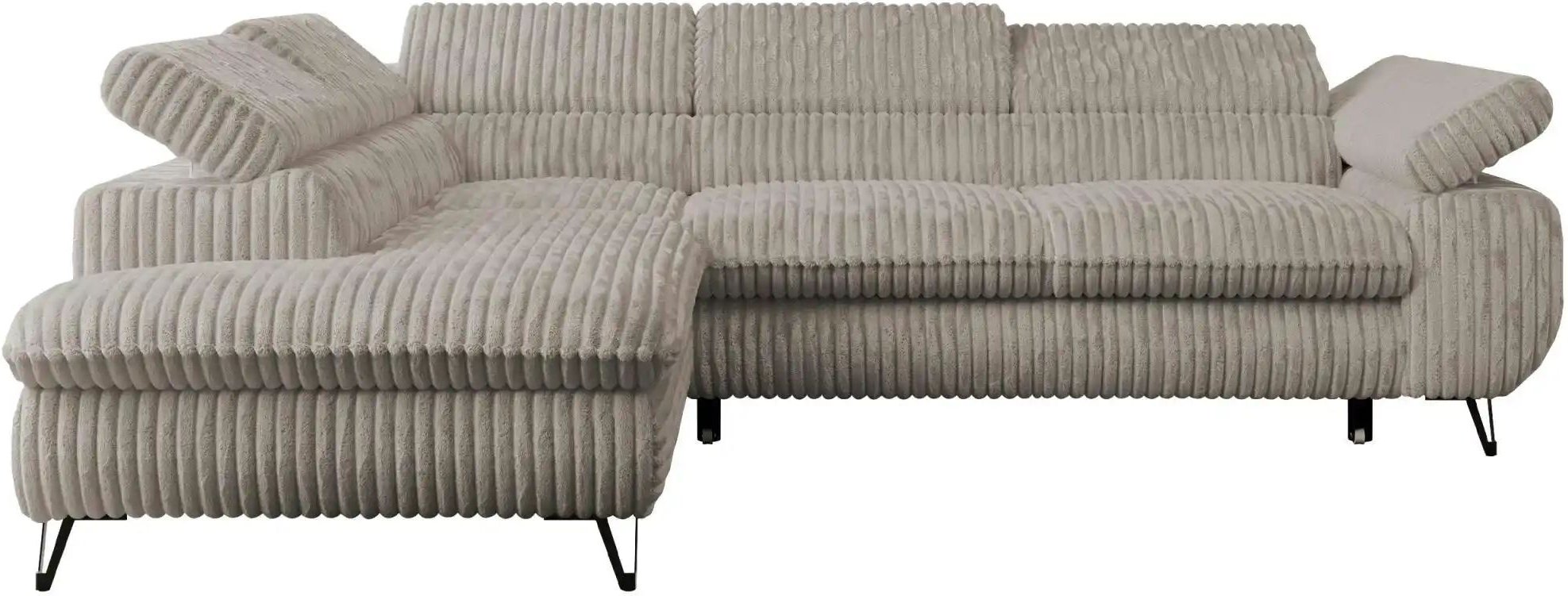 Ecksofa mit Schlaffunktion Peter ¦ grau ¦ Maße (cm): B: 273 H: 76 Polstermöbel > Sofas > Ecksofas - Höffner