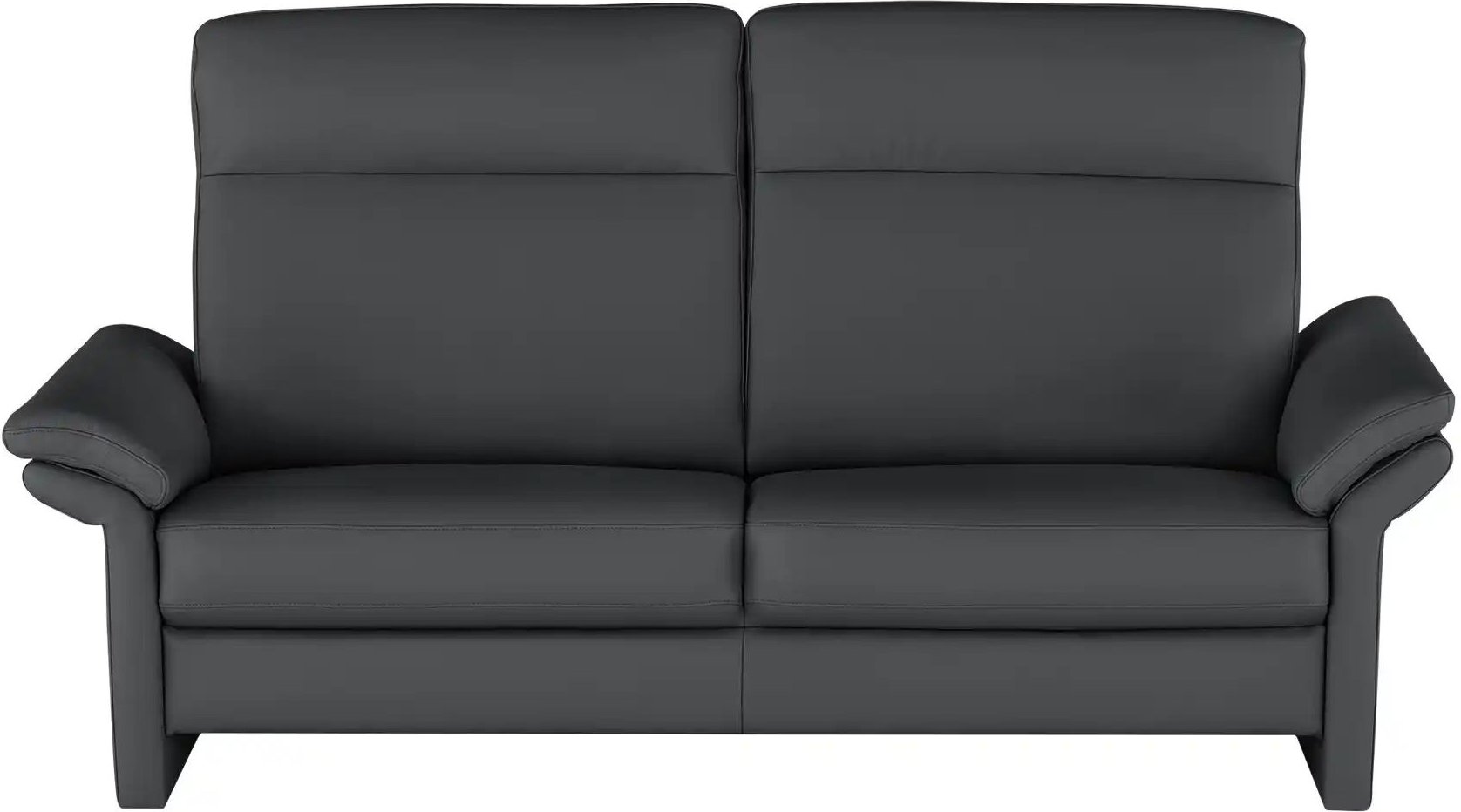 Thumbnail - Wohnwert Einzelsofa Leder Mayla ¦ schwarz ¦ Maße (cm): B: 210 H: 109 T: 96.0 Polstermöbel > Sofas > Einzelsofas - Höffne...