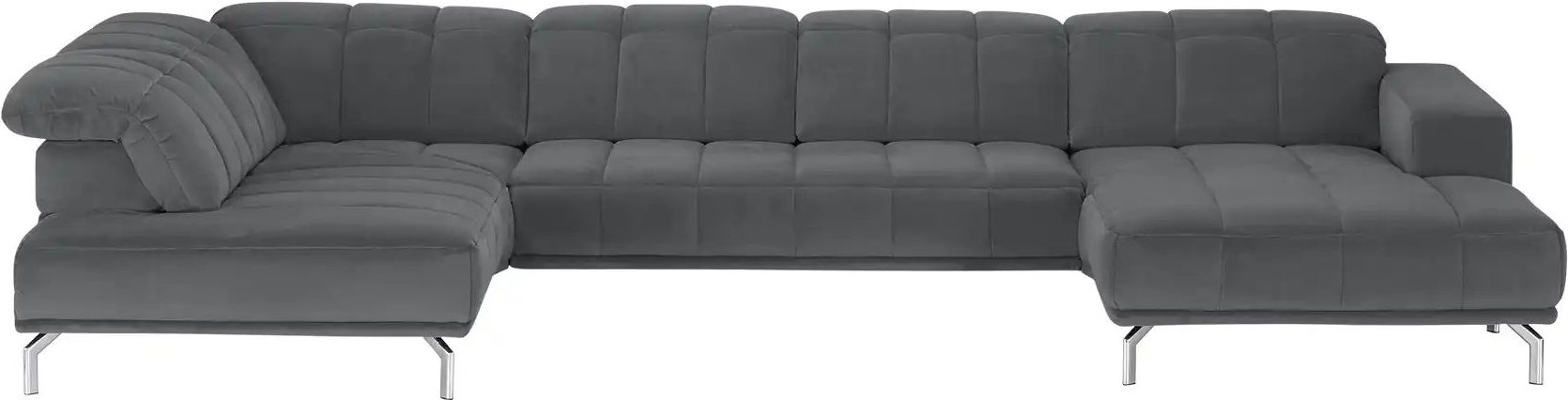 Lounge Collection Wohnlandschaft  Sarina ¦ grau ¦ Maße (cm): B: 383 H: 75 T: 212.0 Polstermöbel > Sofas > Wohnlandschaft...