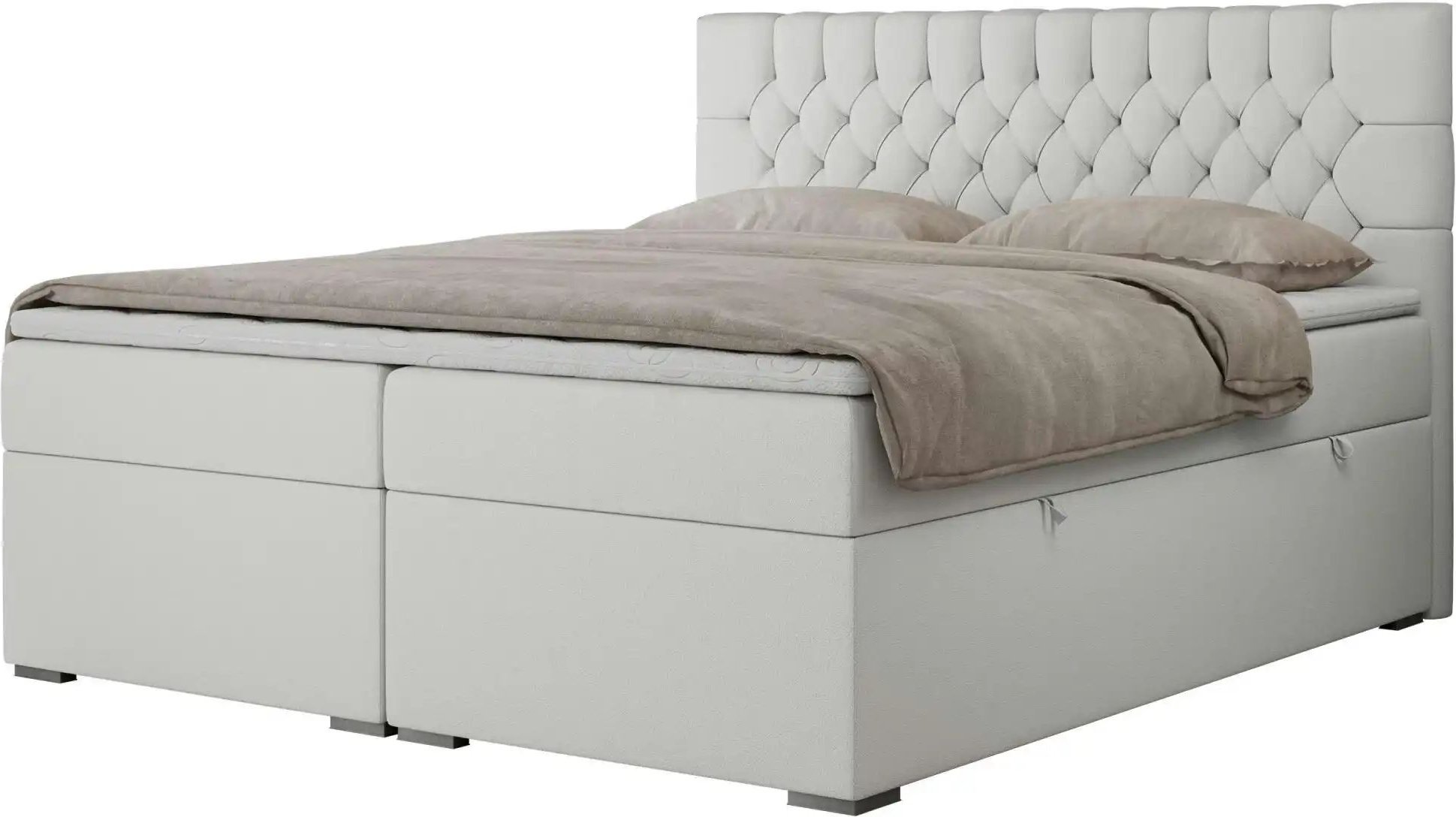 Thumbnail - Boxbett mit Bettkasten Pera ¦ weiß ¦ Maße (cm): B: 140 H: 125 Betten > Komfortbetten - Höffner
