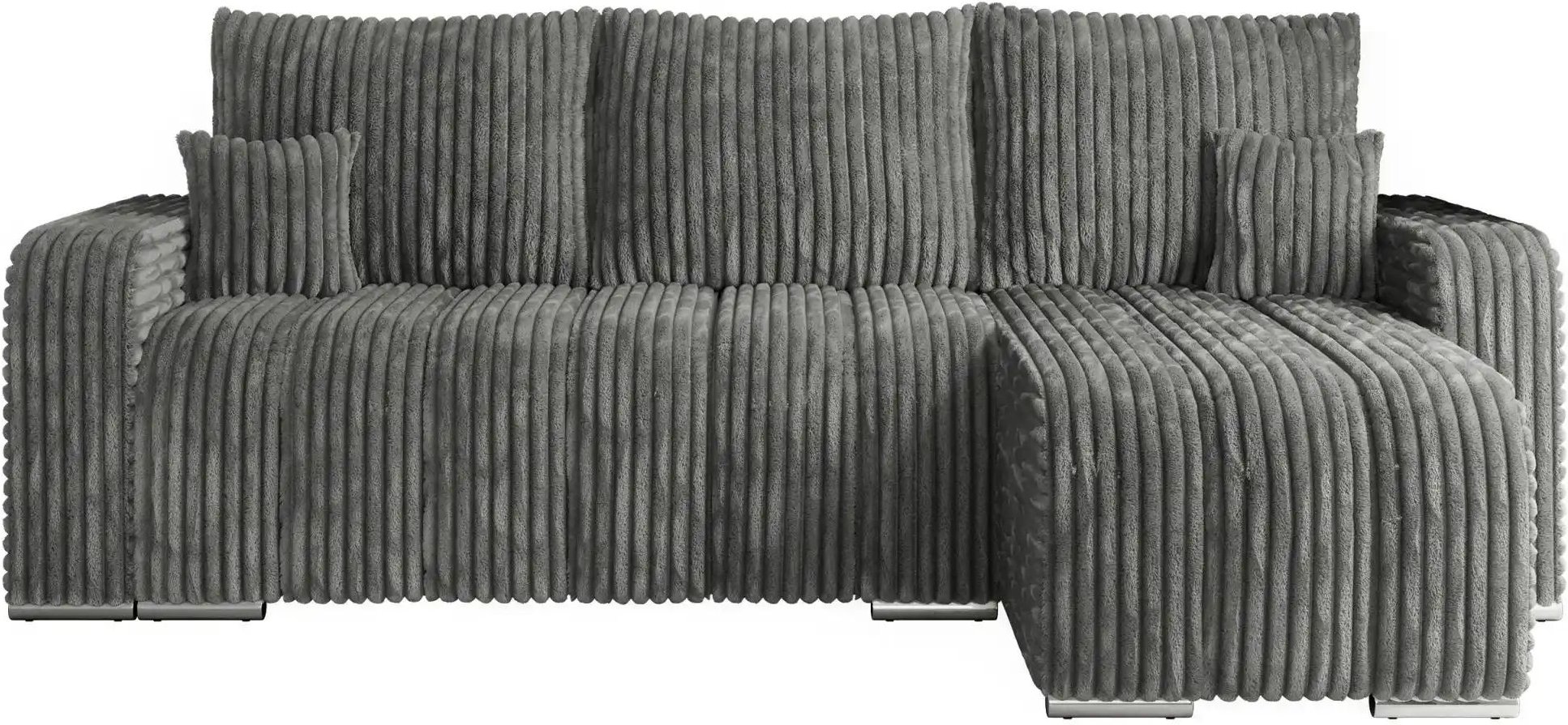 Ecksofa mit Schlaffunktion Kirasso ¦ grau ¦ Maße (cm): B: 245 H: 86 Polstermöbel > Sofas > Ecksofas - Höffner