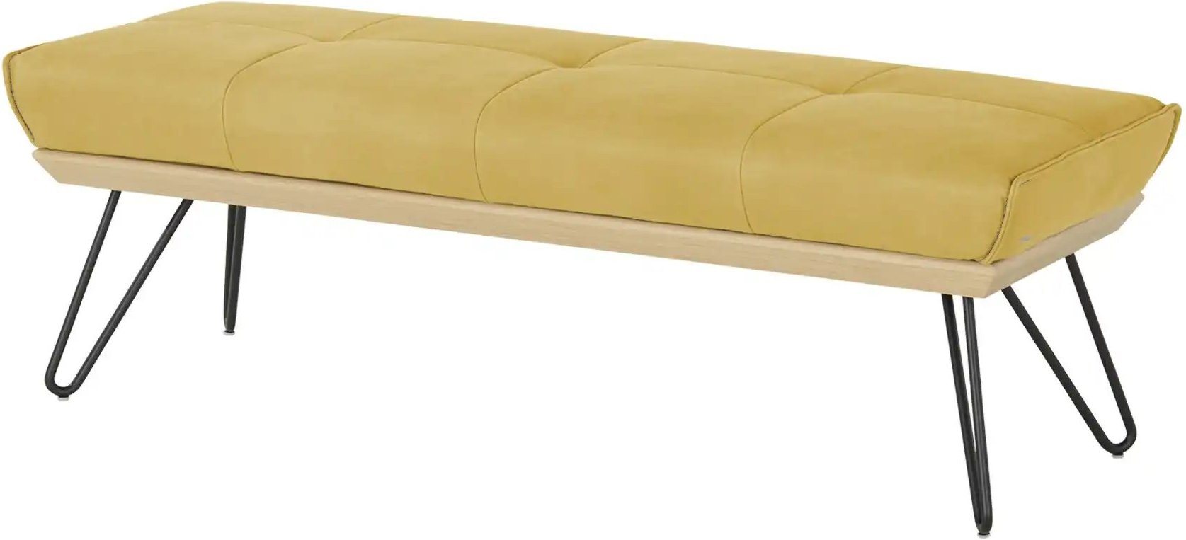 KOINOR Hockerbank Leder Dining System 4 ¦ gelb ¦ Maße (cm): B: 170 H: 49 T: 54.0 Bänke > Einzelbänke - Höffner