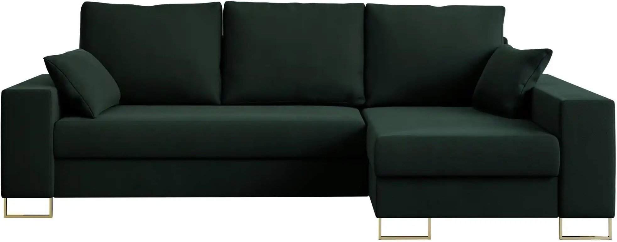 Ecksofa mit Schlaffunktion Dorain ¦ grün ¦ Maße (cm): B: 242 H: 85 Polstermöbel > Sofas > 3-Sitzer - Höffner