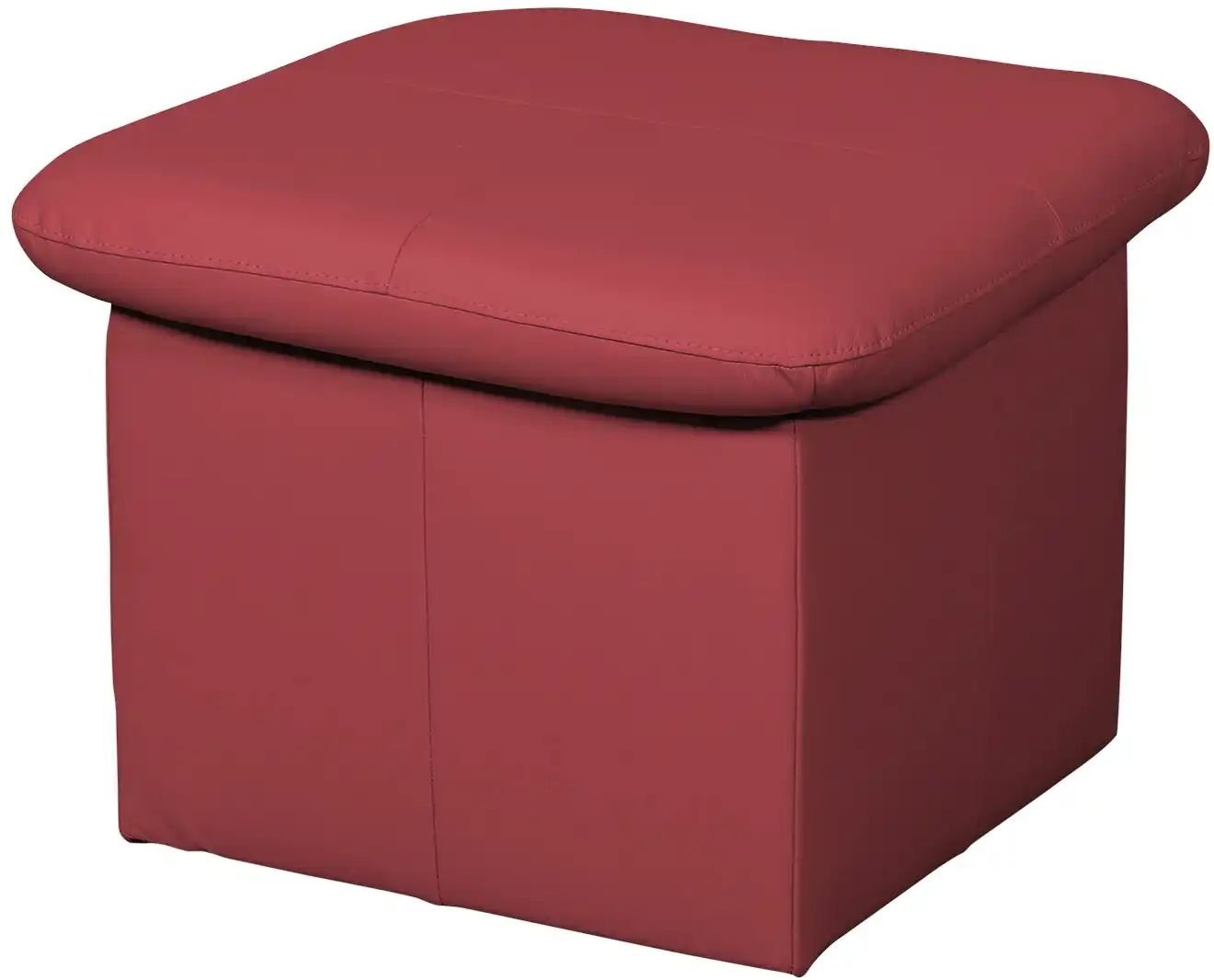 uno Lederhocker  Casino ¦ rot ¦ Maße (cm): B: 56 H: 42 T: 56.0 Polstermöbel > Hocker - Höffner