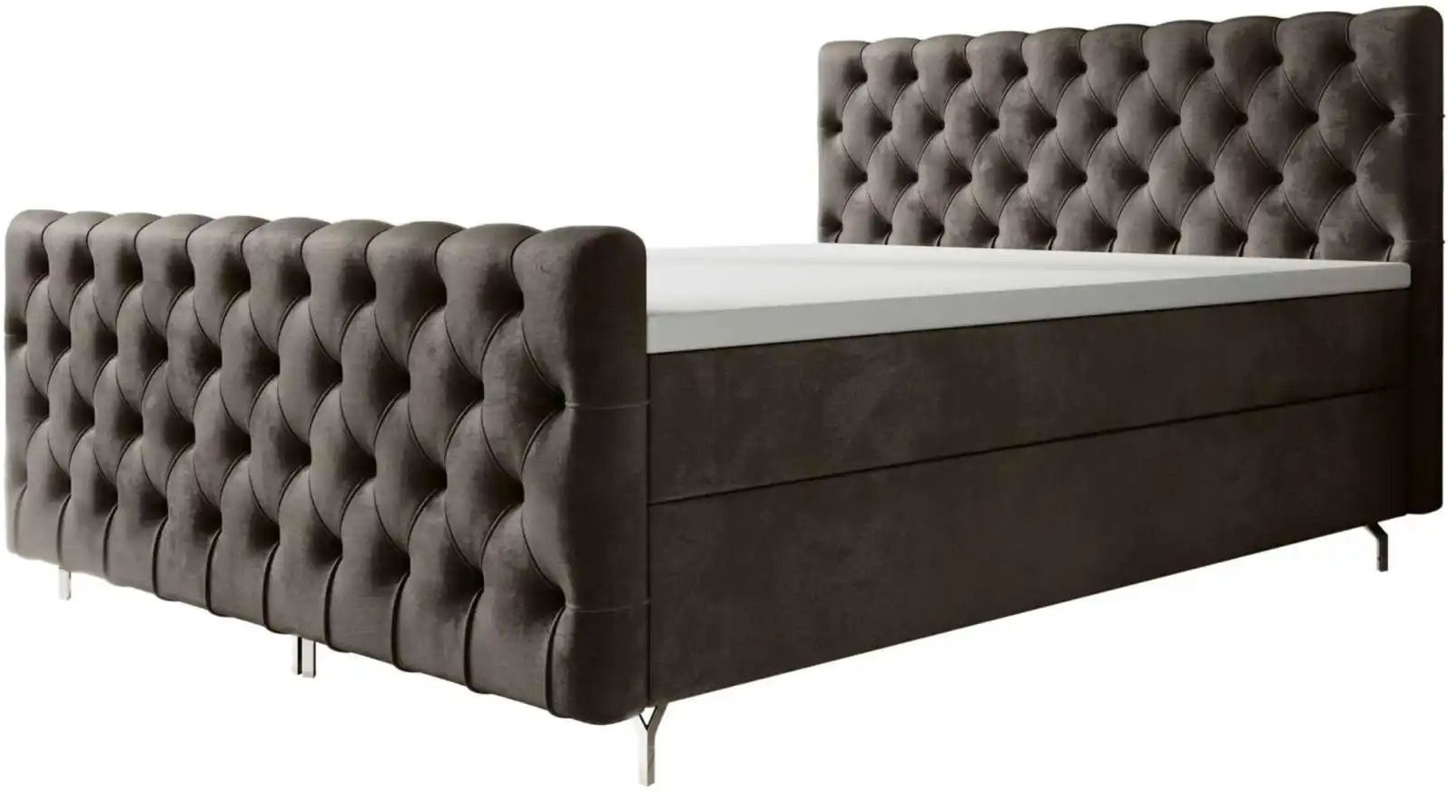 Boxbett mit Stauraum Chester Plus ¦ braun ¦ Maße (cm): B: 200 H: 111 Betten > Komfortbetten - Höffner