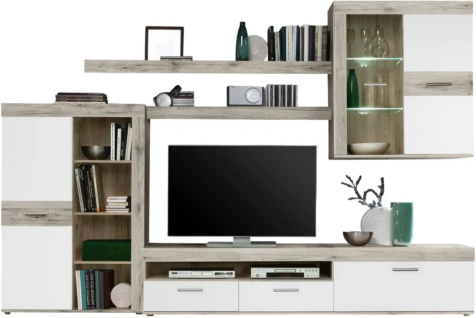 Thumbnail - Wohnwand Marsala ¦ holzfarben ¦ Maße (cm): B: 300 H: 201 T: 41.0 Kommoden & Sideboards > Wohnwände - Höffner