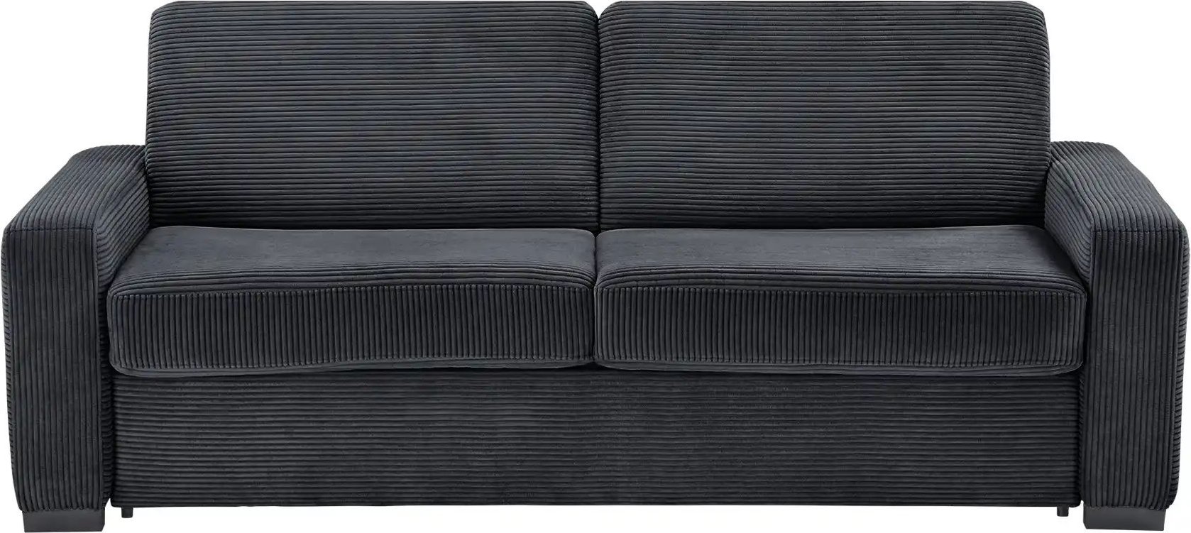 switch Schlafsofa aus Cord Vanila ¦ schwarz ¦ Maße (cm): B: 220 H: 87 T: 98.0 Polstermöbel > Sofas > 3-Sitzer - Höffner