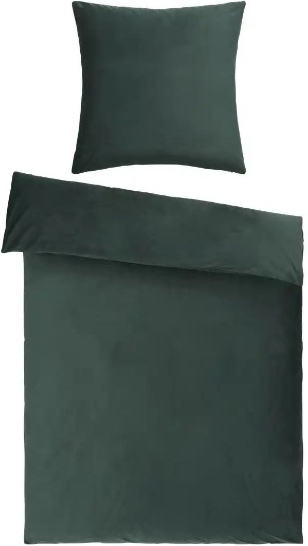 como Samt Bettwäsche Velvet ¦ grün ¦ Maße (cm): B: 135 Bettwaren > Bettwäsche > Bettwäsche ganzjährig - Höffner