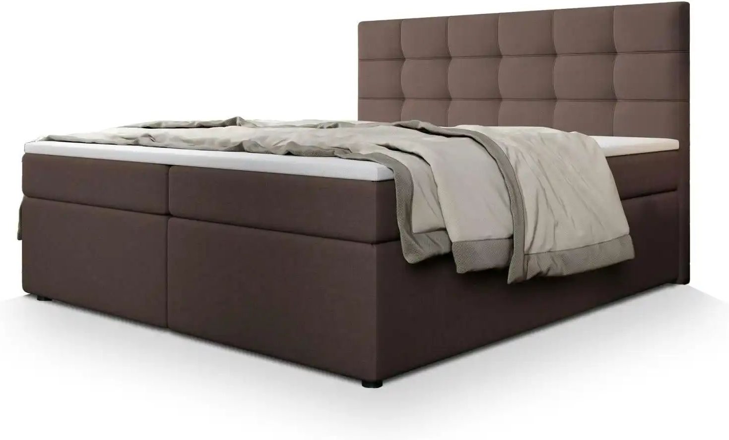 MASSENO Boxbett mit Bettkasten Palma ¦ braun ¦ Maße (cm): B: 140 H: 120 Betten > Polsterbetten - Höffner