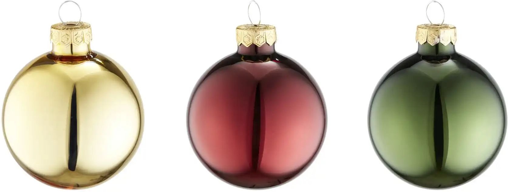 Weihnachtskugel Set 20er ¦ mehrfarbig ¦ Glas,Aluminium Ø: 6 Weihnachten - Höffner