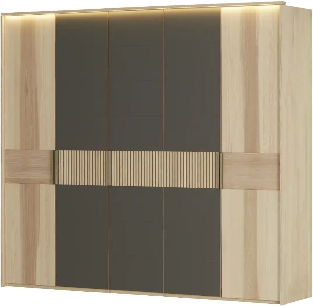 Drehtürenschrank Kiruna ¦ braun ¦ Maße (cm): B: 252,3 H: 224,8 T: 57.0 Schränke > Kleiderschränke > Drehtürenschränke -...