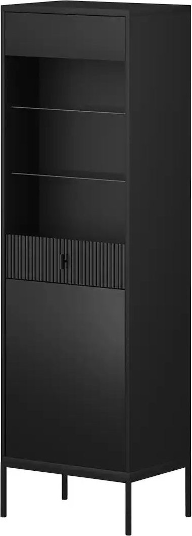 Vitrine Maglione ¦ schwarz ¦ Maße (cm): B: 53,9 H: 175 T: 39.0 Schränke > Vitrinen - Höffner