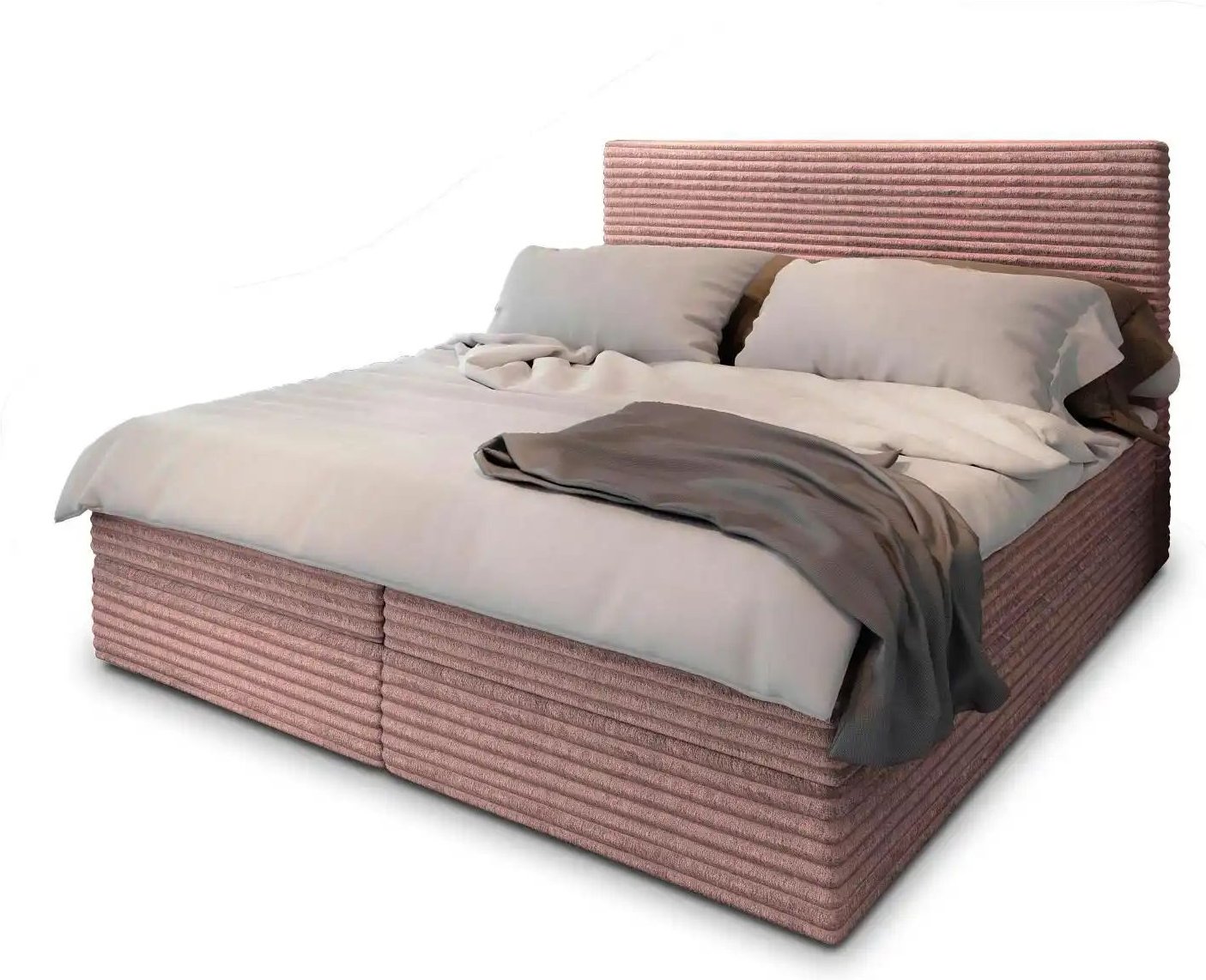 MASSENO Boxbett mit Bettkasten Pisa ¦ rosa/pink ¦ Maße (cm): B: 140 H: 98 Betten > Polsterbetten - Höffner