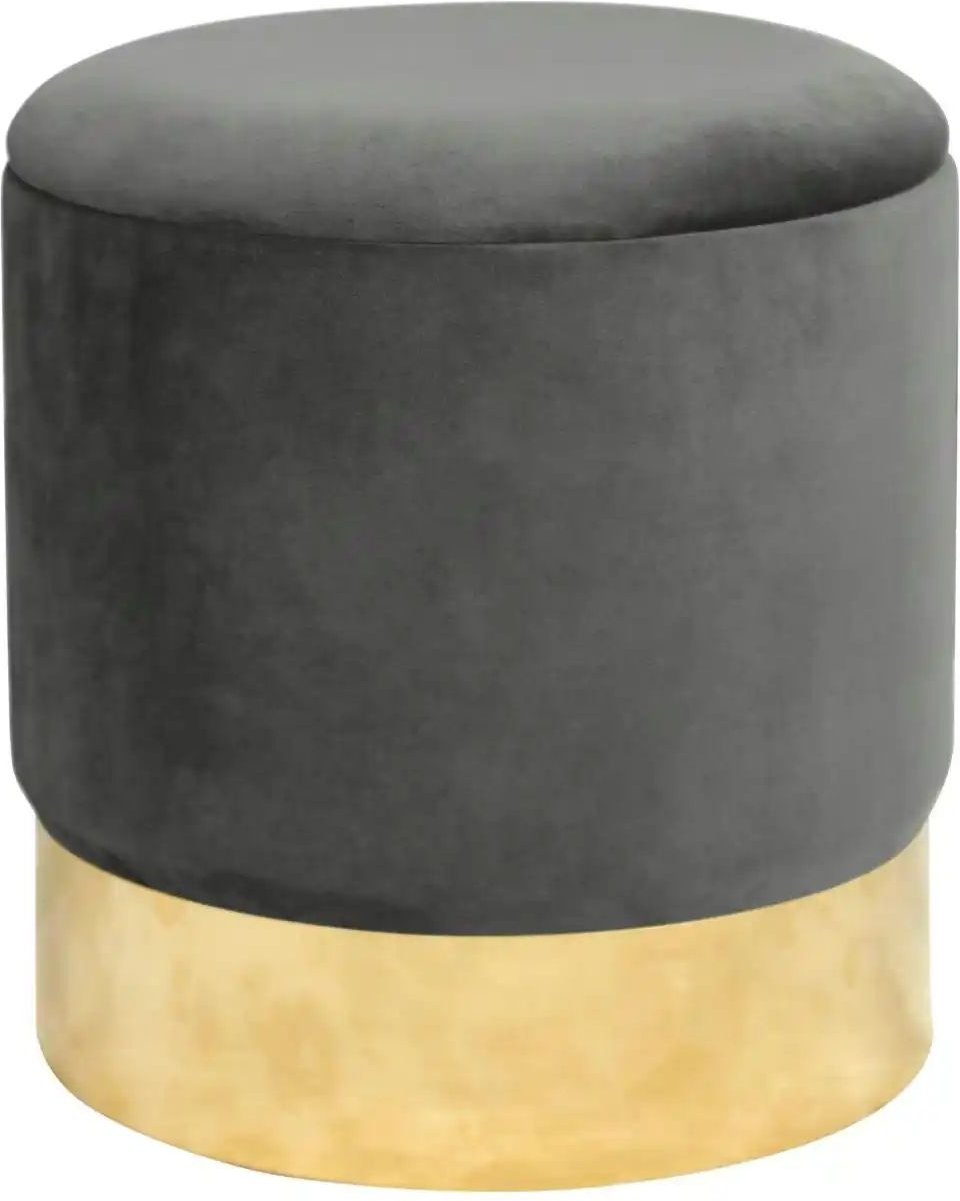 Pouf mit Stauraum Georgia ¦ grau Ø: 39 Polstermöbel > Hocker - Höffner