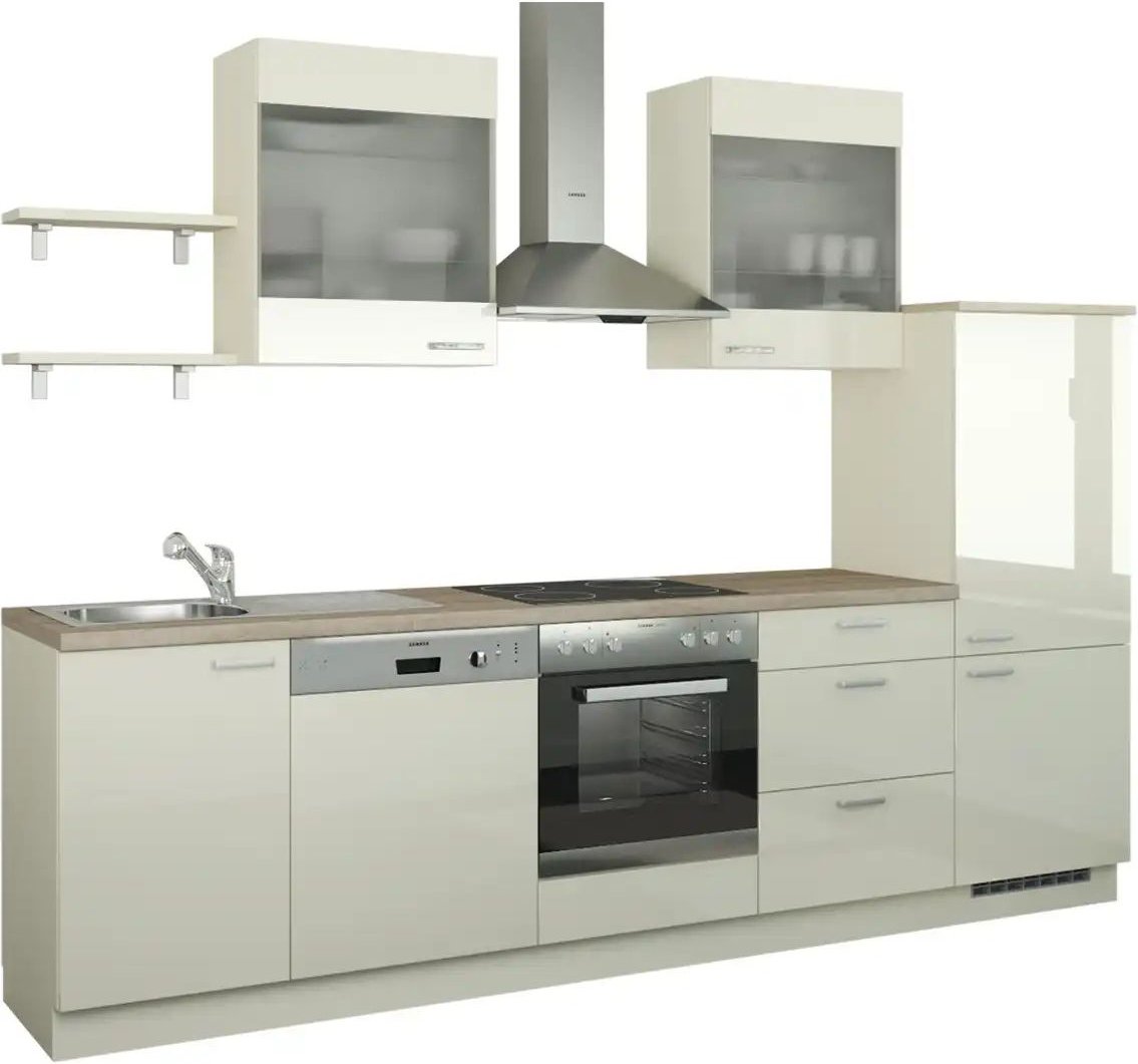 Küchenzeile ohne Elektrogeräte Hamburg ¦ creme ¦ Maße (cm): B: 290 Küchen-online > Küchenblöcke ohne E-Geräte - Höffner
