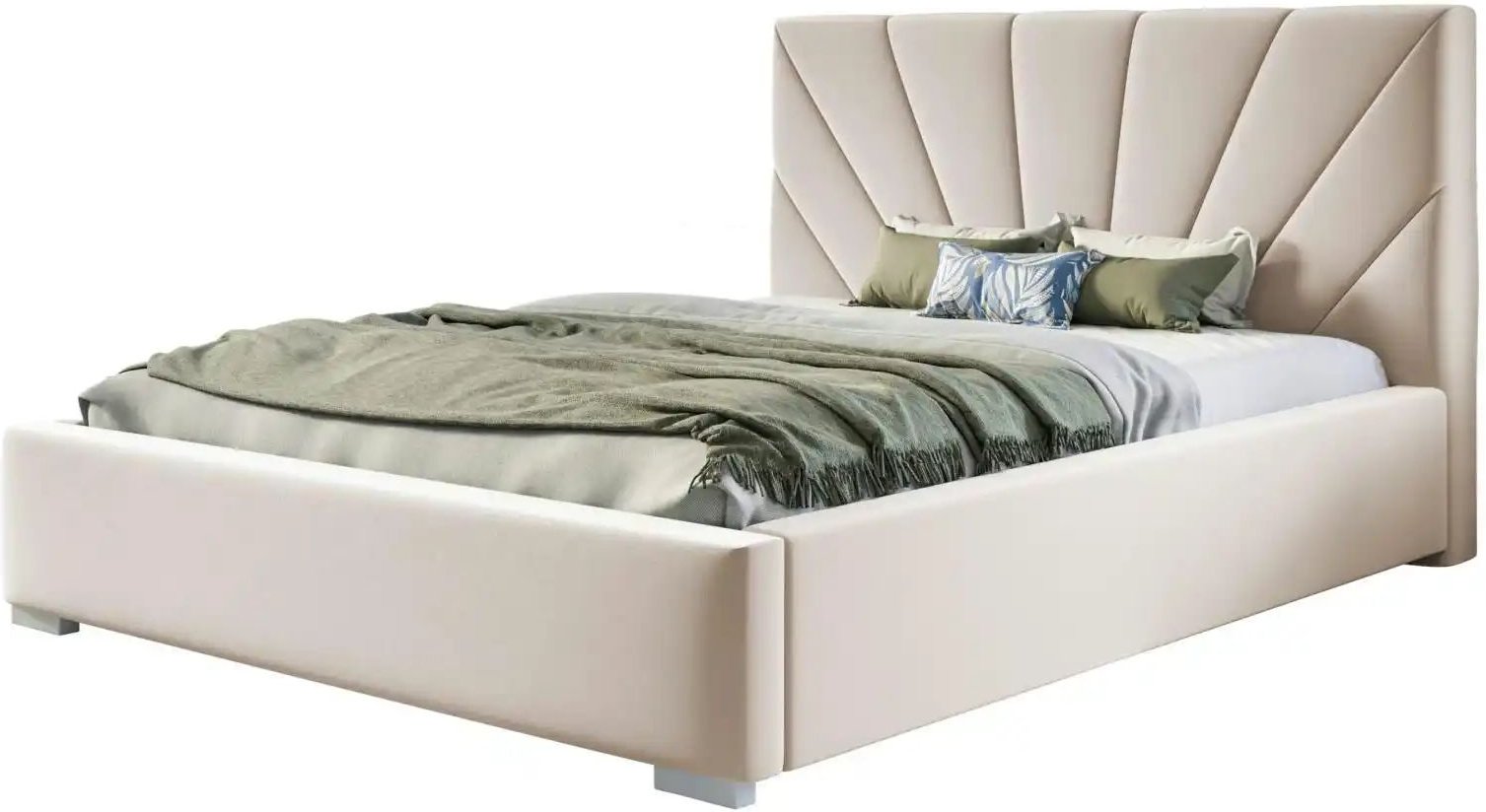 Polsterbett mit Stauraum Slough ¦ creme ¦ Maße (cm): B: 180 H: 104 Betten > Polsterbetten - Höffner