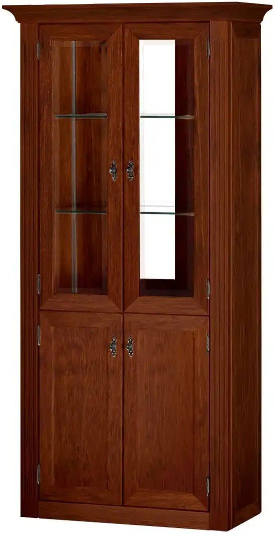 maison bleue Vitrine Petit Chalet ¦ braun ¦ Maße (cm): B: 92 H: 191 T: 44.0 Schränke > Vitrinen - Höffner