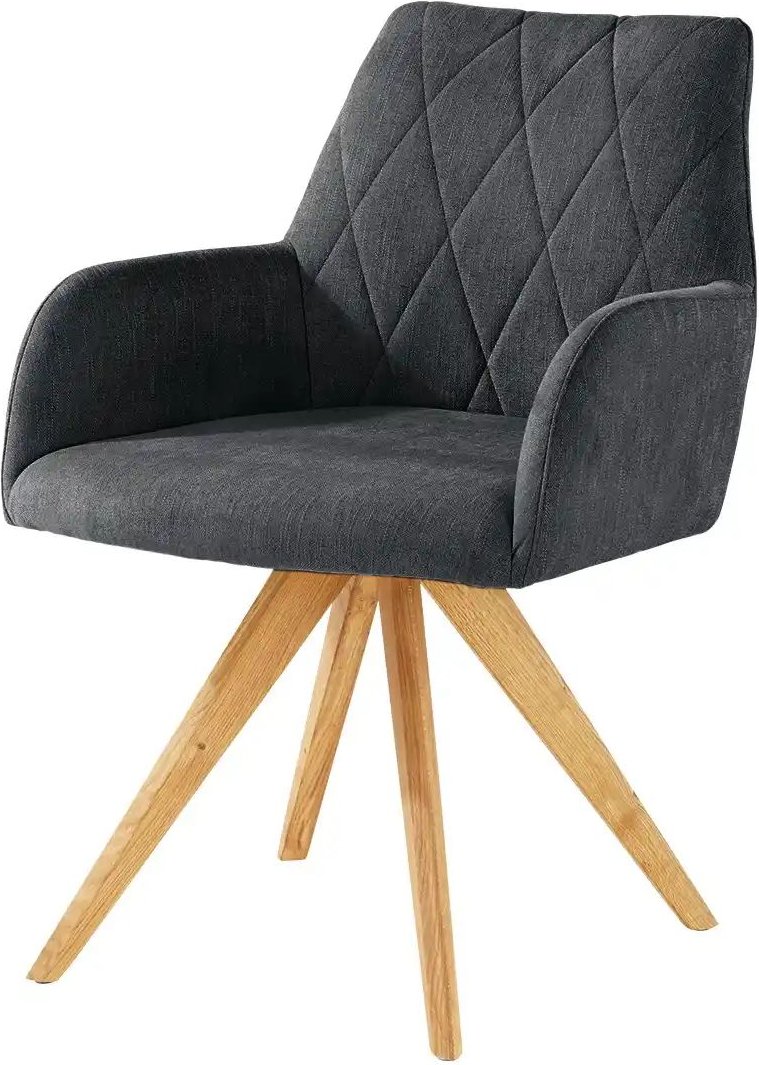 Woodford Armlehnstuhl Bristol ¦ schwarz ¦ Maße (cm): B: 60 H: 88 T: 67.0 Stühle > Esszimmerstühle > Esszimmerstühle mit...