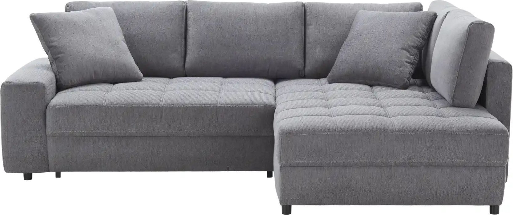 bobb Ecksofa mit pflegeleichtem Bezug Arissa de Luxe ¦ grau ¦ Maße (cm): B: 268 H: 91 T: 215.0 Polstermöbel > Sofas > Ec...