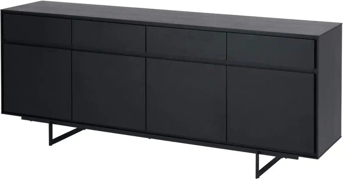 Furnhouse Sideboard ¦ schwarz ¦ Maße (cm): B: 205 H: 82 Kommoden & Sideboards > Sideboards - Höffner