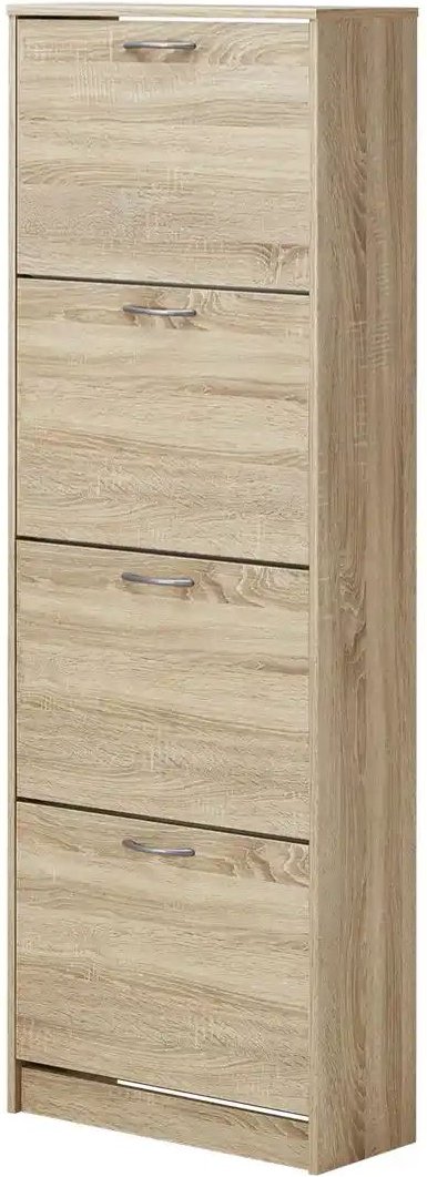 Schuhschrank Mandello ¦ holzfarben ¦ Maße (cm): B: 58 H: 162 T: 25.0 Garderoben & Kleiderstangen > Garderoben Schuhschr...