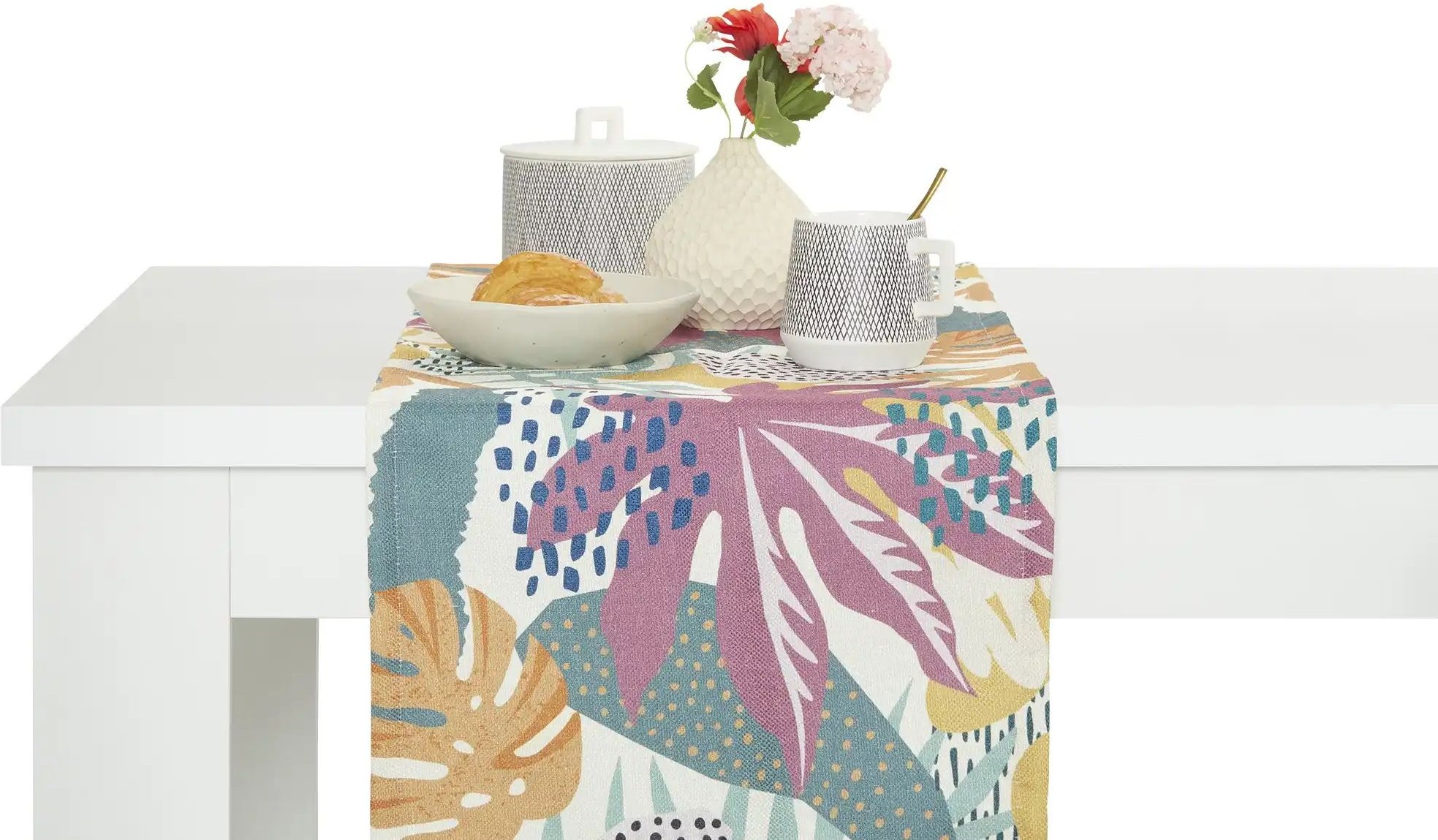 como Tischläufer Tropical ¦ mehrfarbig ¦ Synthetik ¦ Maße (cm): B: 40 Tischwäsche & Küchentextilien > Tischläufer - Höf...